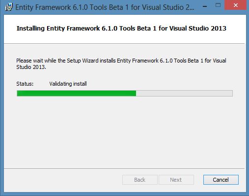 Validating and Installing Features of EF 6.1